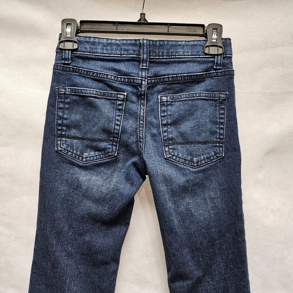 Cat & Jack Straight Stretch Adjustable Waist Denim Blue Jeans Size 8 - Picture 4 of 5